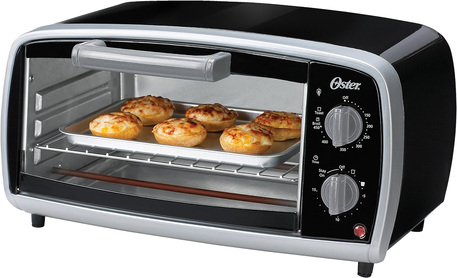 Oster Black Compact Toaster Oven 10 Liters TSSTTVVG01