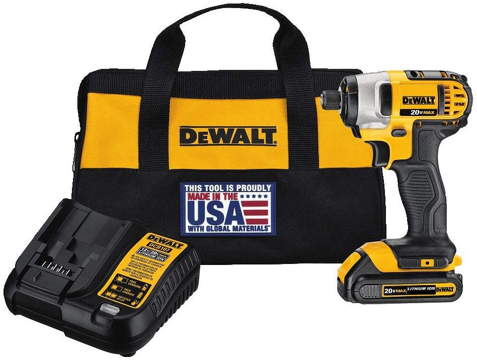 DEWALT DCF885C 20V MAX Impact Driver Kit, 1/4-Inch