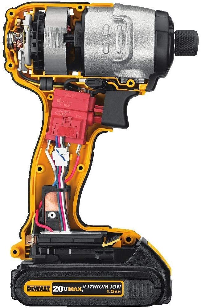 DEWALT DCF885C 20V MAX Impact Driver Kit, 1/4-Inch