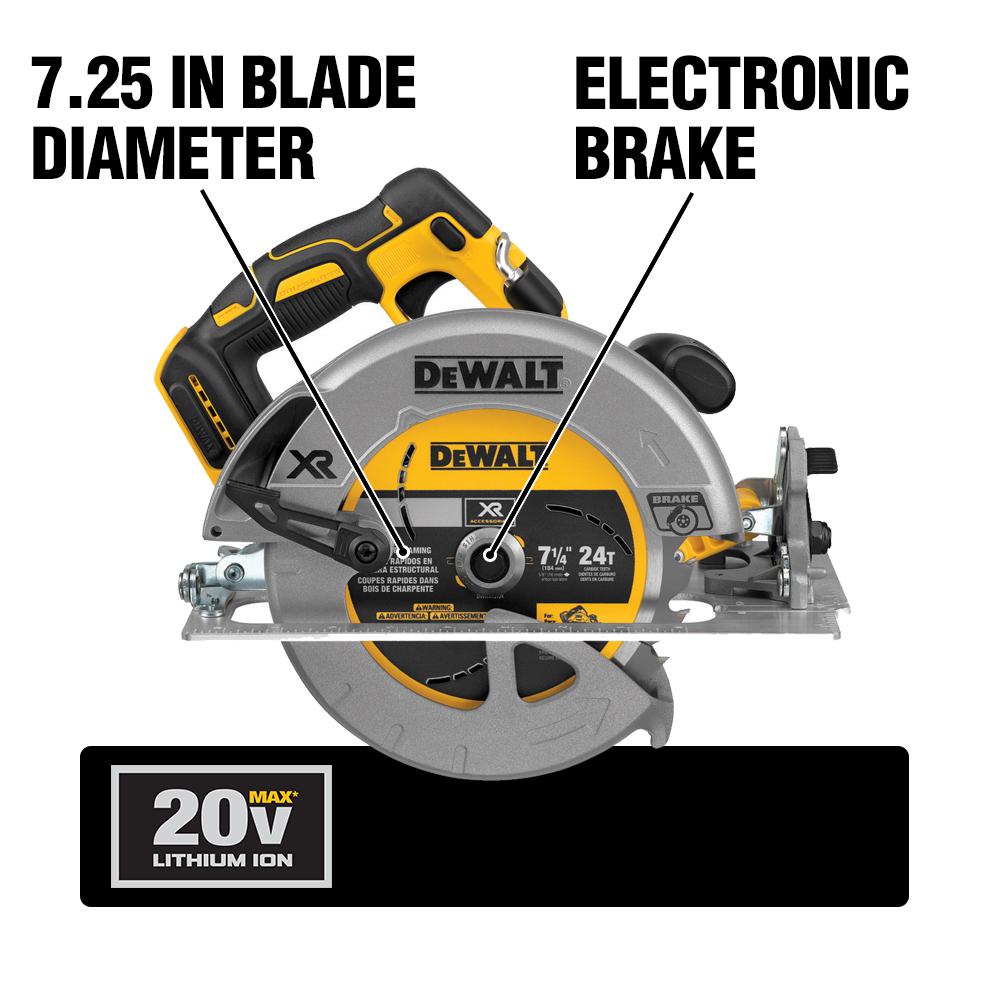 DEWALT DCS570B 20V MAX 7-1/4-Inch Circular Saw with Brake