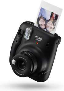 Fujifilm Instax Mini 11 Instant Film Camera - Charcoal Gray - with Matching Personalized Case and 20 Sheets of Film Design Bundle