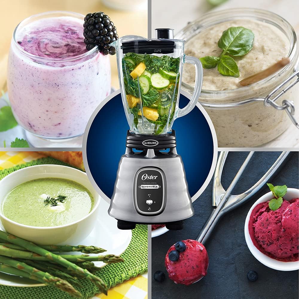 Oster Classic Blender in Aluminium with Reversible Motor