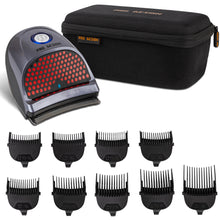 Load image into Gallery viewer, Pro Design Shortcut Hair Clippers for Self Hair Cutting and Beard Trimming for Men Water Resistant with 9 Guide Combs (Kit with Storage Case)