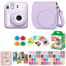 Load image into Gallery viewer, Fujifilm Instax Mini 12 Instant Camera with Personalized Matching Case, 20 Sheets of Film and 80 Piece Design Kit