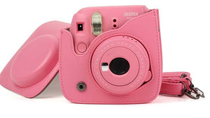 Fujifilm instax mini 9 Instant Film Camera (Flamingo Pink) with Case & 20 Shots of Film