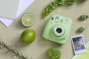Fujifilm Instax Mini 9 Instant Film Camera - Lime Green - with Matching Personalized Case and 20 Sheets of Film