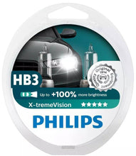 Load image into Gallery viewer, Philips 9005 X-tremeVision Upgrade Headlight Bulb with up to 100% More Vision, 2 Pack