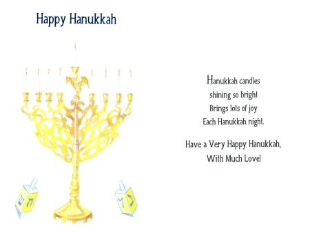 Hanukkah Candles Shining So Bright . . .