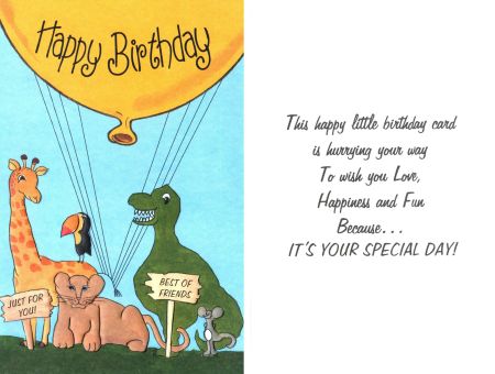 This Happy Little Birthday Card is Hurrying Your Way . . .