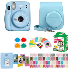 Load image into Gallery viewer, Fujifilm Instax Mini 11 Instant Camera with Personalized Matching Case, 20 Sheets of Film and 80 Piece Design Kit