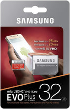Load image into Gallery viewer, Samsung 32GB EVO Plus Class 10 Micro SDHC with Adapter (MB-MC32GA/AM)