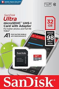 Sandisk Ultra 32GB Micro SDHC UHS-I Card with Adapter
