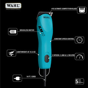 WAHL Professional Animal KM10 2 Speed Brushless Motor Clipper Kit