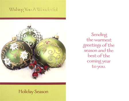 Wishing You a Wonderful Holiday Season