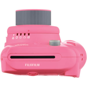 Fujifilm Instax Mini 9 Instant Film Camera - Flamingo Pink with Matching Personalized Case and 20 Sheets of Film Design Bundle